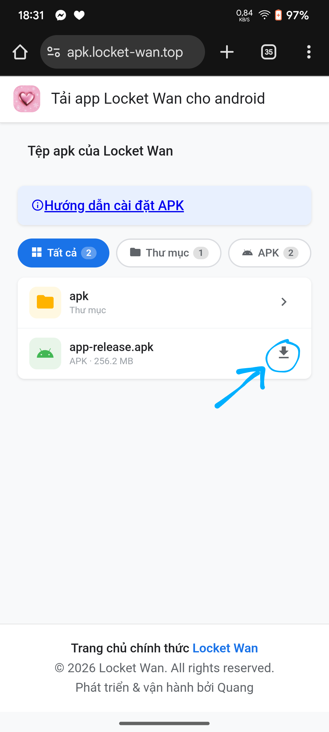 Tải file APK